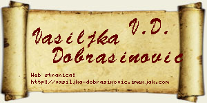 Vasiljka Dobrašinović vizit kartica